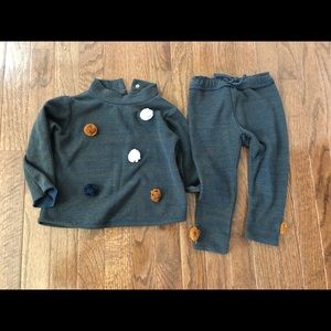 Zara baby matching top and pants set. 18-24 months